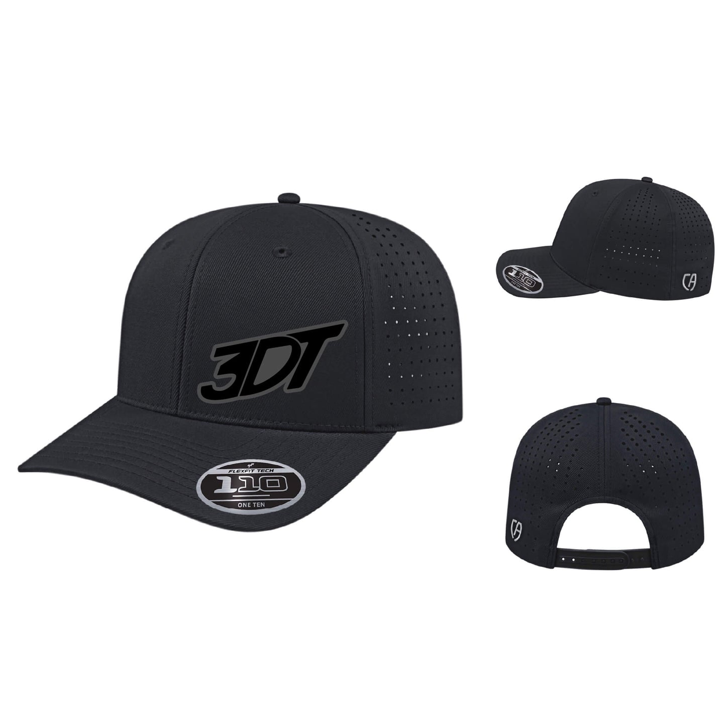 3DT Dimensional Embroidered Flexfit 110 Perforated Performance Snapback Cap