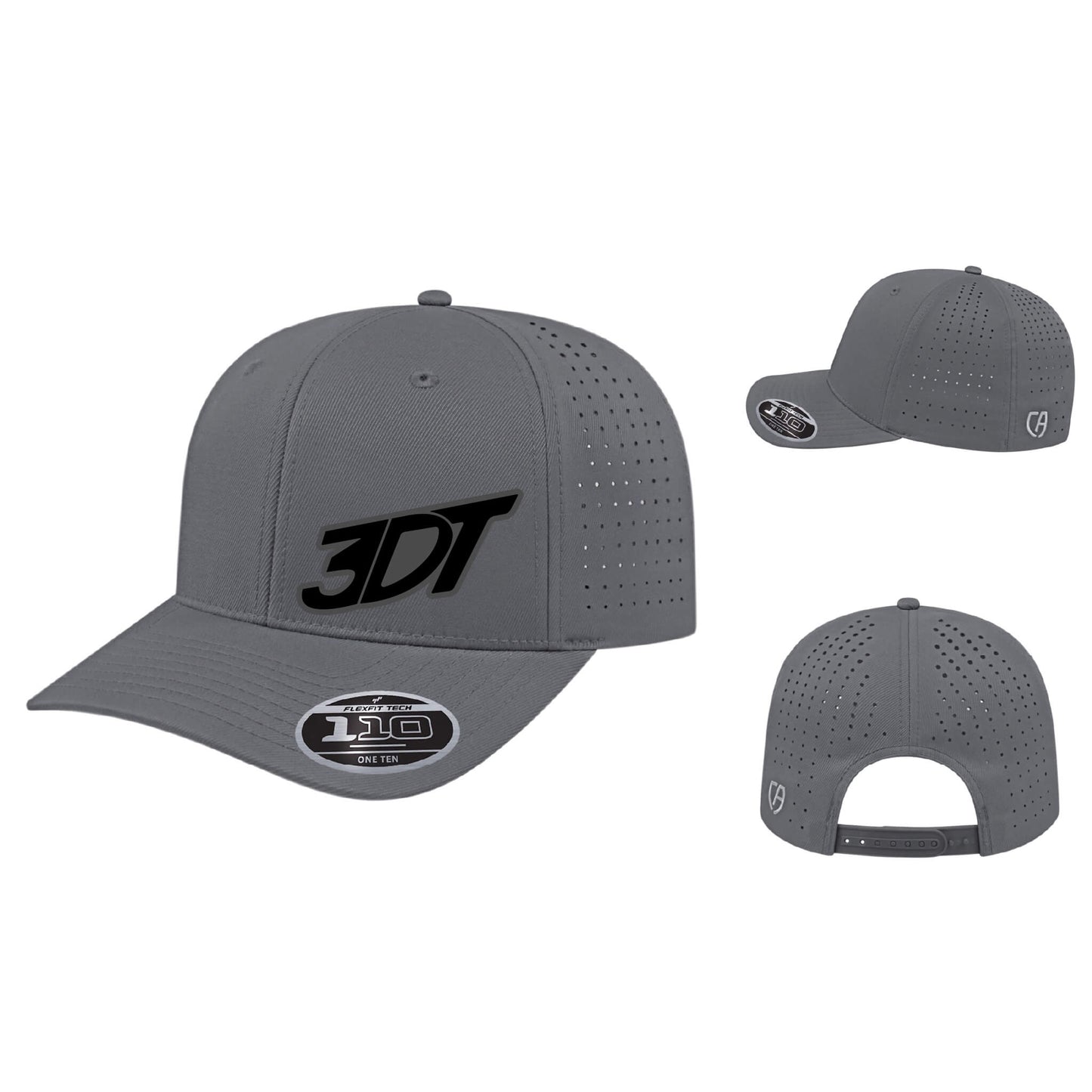 3DT Dimensional Embroidered Flexfit 110 Perforated Performance Snapback Cap