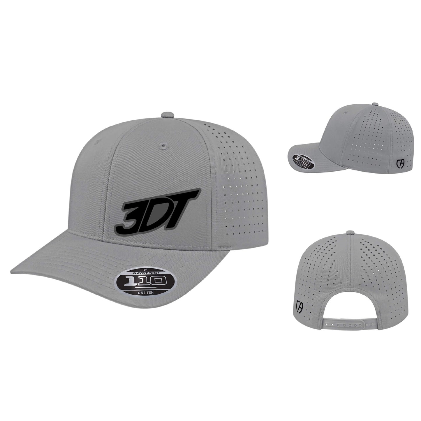 3DT Dimensional Embroidered Flexfit 110 Perforated Performance Snapback Cap