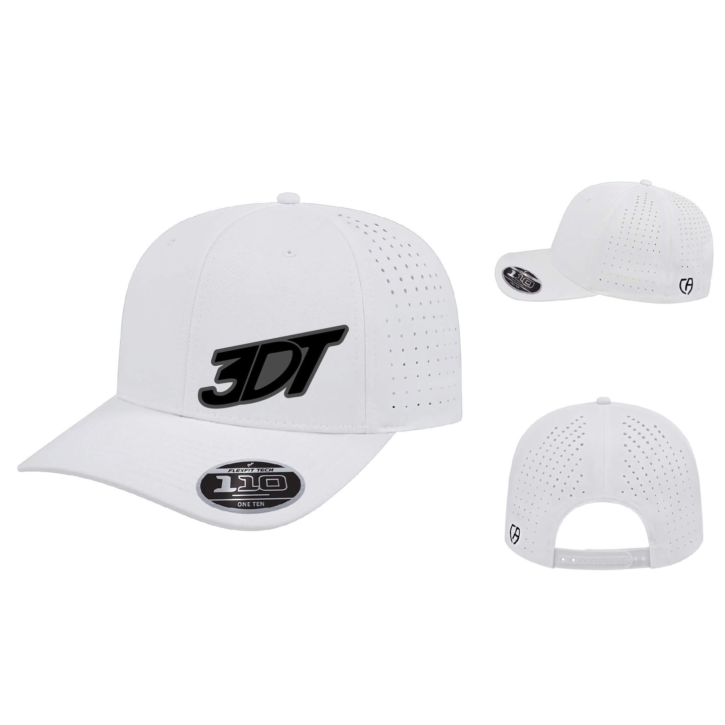 3DT Dimensional Embroidered Flexfit 110 Perforated Performance Snapback Cap